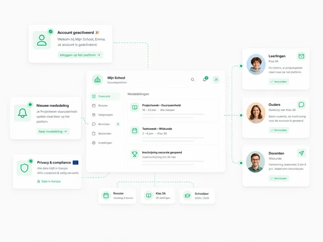 Wesender dashboard voor Onderwijs & EdTech