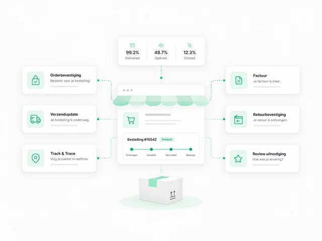 Wesender dashboard voor Webshops