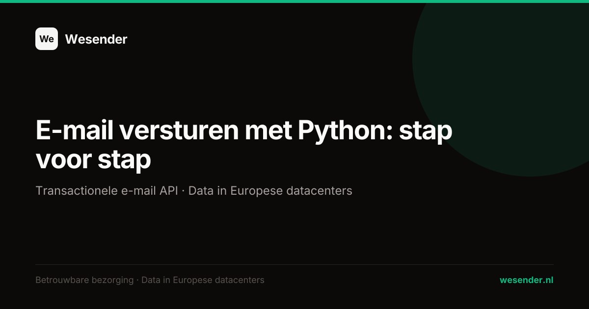 E-mail versturen met Python: stap voor stap