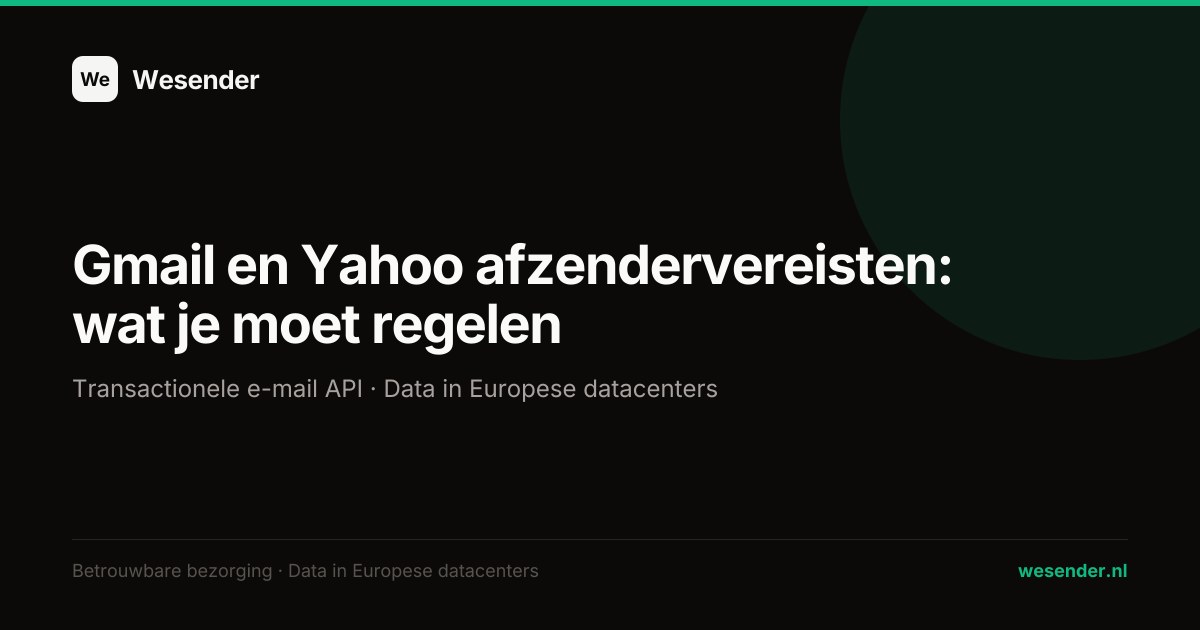 Gmail en Yahoo afzendervereisten: wat je moet regelen