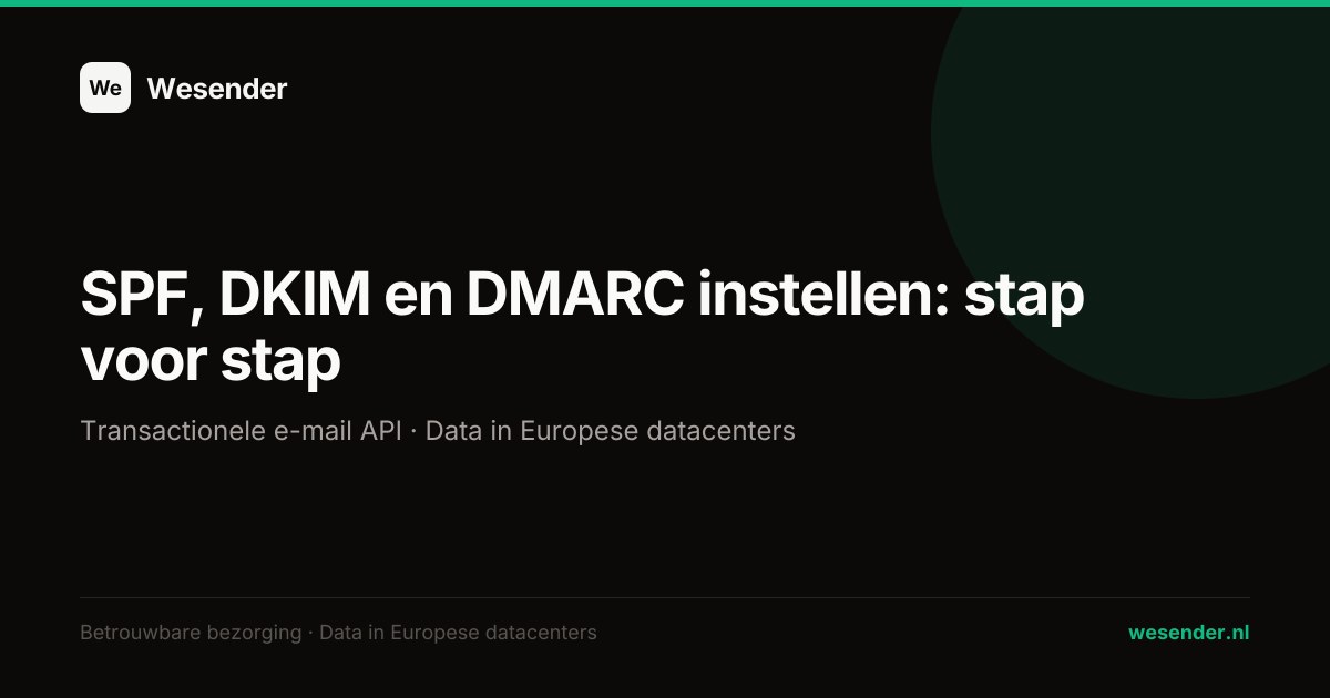 SPF, DKIM en DMARC instellen: stap voor stap