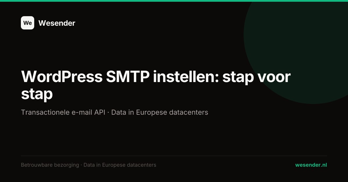 WordPress SMTP instellen: stap voor stap